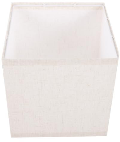 HOMSFOU Pantalla De Lámpara De Tela Cuadrada Estilo Moderno Para Lámpara De Mesa Y Techo Decoración Elegante Para Hogar Y Oficina Resistente Y Duradera Para Dormitorio Y Comedor