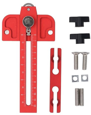 Mavaol Rodillo guía para carpintería con precisión de escala, ajuste universal para sierra de mesa, sierra de cinta, enrutador, fresadora, construcción de aleación de aluminio,