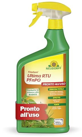 Neudorff Finalsan Ultima RTU PFnPO – Diserbante totale contro erbacce, erbe, alghe e muschi. Visibilmente efficace in un giorno. Pronto all’uso, 1 litro