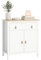 HOMCOM Buffet Salon Meuble de Rangement Style Moderne avec Placard à 2 Portes, tiroir et étagère réglable - Buffet Salle à Manger et Salon, 80 x 40 x 90 cm, Blanc
