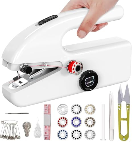 MIAOKE Upgraded Portable Handheld Sewing Machine, for Tailor, Beginner
