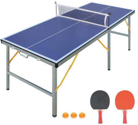 ZERRO Bordtennisbord hopfällbar inomhus, 15 mm tjock MDF, 274 x 152,5 x 76 cm, internationell standardstorlek inkl. nät, bordtennisbord, ping pongbord