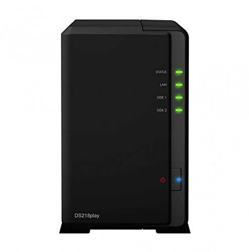 Synology DS218play 2-Bay 16TB Bundle mit 2X 8TB Red WD80EFZX