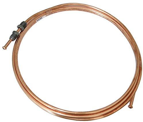 AERZETIX: Línea de freno manguera tubo de cobre Ø4.76mm con racores M10x1/M10x1 (250cm)