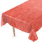 Tischdecke abwaschbar Wachstuch Wachstuchtischdecke 160 x 140cm Schnittkante Leinen Textil Optik Rot Gartentischdecke Wachstuch