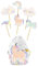 Folat Set di decorazioni per cupcake Unicorns & Rainbows-12 pezzi, Multicolore, 68303