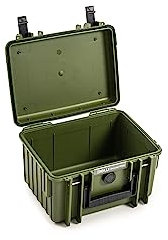 B&W International Transportkoffer Outdoor 2000 (PP.66) Bronze Grün – Leerkoffer – wasserdicht (IP67), staubdicht, schlagfest, extrem robust