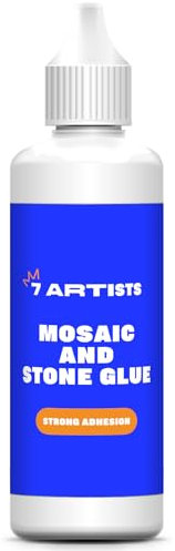 7 Artists Mosaic Glue 80 ml - Perfect For Arts, Crafts & DIY – Transparent | Adhesive Mosaics Glue Clear