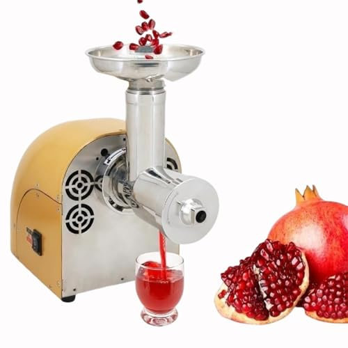 JODAIS Spremiagrumi Commerciale da 250 W, Spremiagrumi a masticazione lenta, Spremiagrumi centrifugo in Acciaio Inossidabile Spremiagrumi Elettrico per la separazione della Vinaccia,