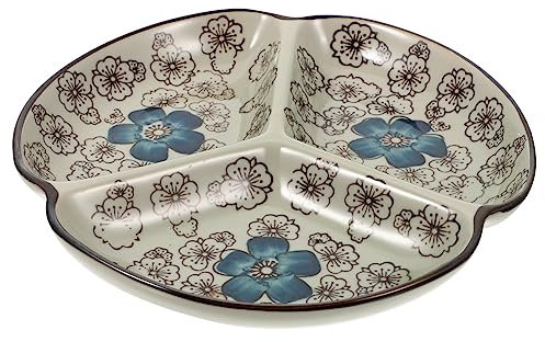 PHENOFICE Piatto Diviso Per Alimenti Piatto Scomparti Per Dieta Vassoio Di Controllo Per Casa Per Snack Torte e Biscotti