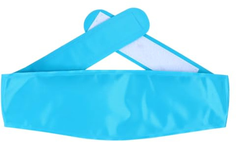 ibasenice Poche Glace Réutilisable Légère avec Bande pour Soulagement Tête Thérapie Chaude et Froide pour Blessures et Sportifs Poche Glace Souple Bleu Ciel