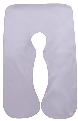 U-Form Kissenbezug, U-förmiges Schwangerschaftskissen Bezug,Baumwolle Lagerungskissen Kopfkissenbezug, Abnehmbarem & Waschbarem Bezug, Bauchstützung Seitenschläferkissen Ersetzen Kissenbezug,70x130cm
