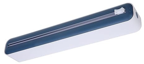 Cling Film Dispenser and Cutter,Tin Foil Dispenser and Cutter, Kitchen Plastic Wrap Organizer for Drawer(Blue)