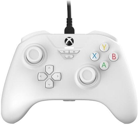 Snakebyte Gamepad Base X weiß - Offiziell lizenzierter, kabelgebundener Xbox Series X|S & PC Controller mit Hall-Effect-Sensoren & Audioanschluss [video game] [Xbox 360]