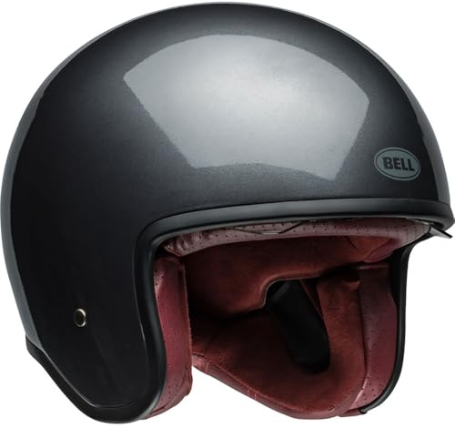 Bell TX-501 Solid ECE Helm – Tradition & Innovation: Moderne Features in klassischer Jethelm-Form, Farbe: Starship Grey, Größe: L