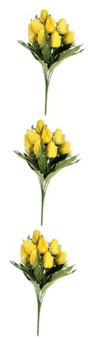 Alipis 3 Stück Simulation Tulpe Simulierter Tulpenstrauß Emulation Tulpenstrauß Schmücken Schmücken Kreativen Tulpenstrauß Haushalt Gefälschten Tulpenstrauß