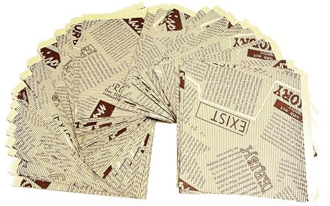 JOYISEN 100 Pezzi Carta per Hamburger Marrone Sacchetti Carta per Alimenti per Sandwich Burger Patatine fritte 15 * 15CM carta oleata