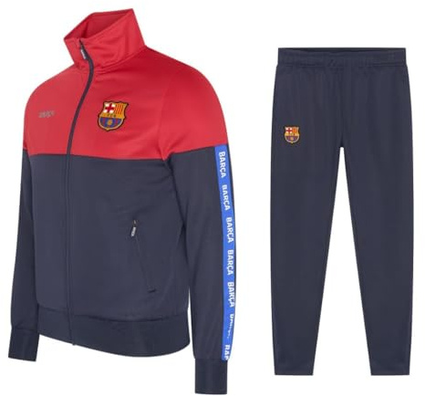 Barcelona FC Trainingsanzug Kinder - Größe 128 - Saison 2024/2025 - Barça - Jungen und Mädchen - Fußball Trainingsanzug