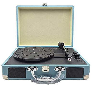 Aioneer Altoparlante Bluetooth retrò Portatile Nostalgico Retro Giradischi Giradischi Valigia con Bluetooth per Casa Classico Bluetooth Sp