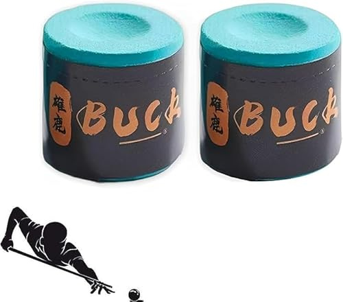 BRDTKUGV 2 Pcs Excellent Quality Snooker Chalk, Multifunctional Pool Cue Chalk, No-Slip Dry Pool Cue Chalks, for Bars, Gym,Tournaments Home, Sports Billiard(Light Green)