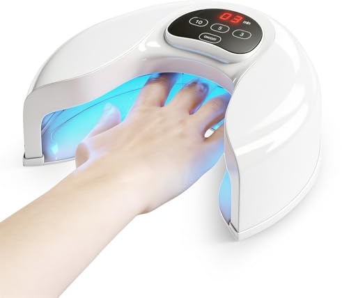 iKeener Dispositivo láser para hongos en las uñas, aprobado por la FDA, limpieza de uñas y onicomicosis, eliminador de hongos en las uñas, con luz azul de 14 x 470 nm + 8 x 910 nm luz infrarroja