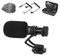 COMICA CVM-VM10II Mini Videocamera Compatta Compact Camera Microfono, Microfono Shotgun con Shock Mount per Smartphone IPHONE DJI OSMO Mini fotocamera Sony A7RII A7 GH4 GH5 (Nero)
