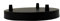 LEDSone Multi Outlet - Rosone da soffitto a 3 punti, in ottone, a goccia multipla, per soffitto o plafoniera a sospensione, illuminazione industriale vintage (Nero, 1 confezione)