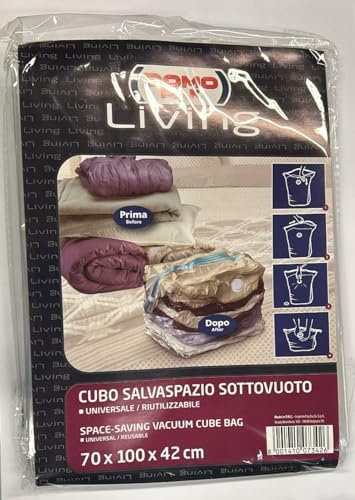 DOMOPAK - Sacco SALVASPAZIO SOTTOVUOTO CUBO 70x105x44 CM