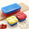 alouweekuky Lunch Box con Bloques Divertidos para Niños - Lunchbox con Compartimentos de 1150 ml, Fiambrera a Prueba de Fugas para Escuelas, Picnics y Parques (Azul-B)