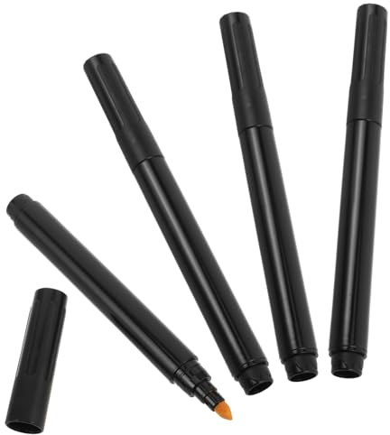 DIYEAH Stylo Design Léger en Plastique Pointe Biseautée Détecteur de Faux Billets Lot de 4 Détection Rapide et Précise pour Supermarchés et Centres Commerciaux