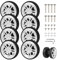 EXLECO 8 Stück Koffer Ersatzrollen 50x11mm Kofferrollen Ersatzrollen für Koffer Rollen Ersatz Gepäck Räder Gummi Ersatzräder Suitcase Wheels Trolley Gepäckkoffer mit Ersatzteile Reparatur Set