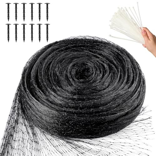 MAIYADUO Malla Antipájaros, 4m x 12m Red Antipajaros, Red para Pájaros Estanque, Red Protección de Plantas, Frutas, Flores, árboles