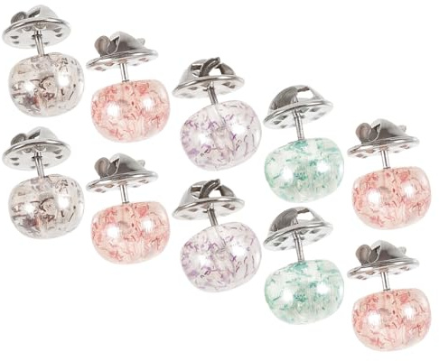 BESTYASH Bouton Pins Lot de 10 pour Robe en Plastique et Métal Élégants Épingles à Bouton sans Couture pour Vêtements pour Usage Quotidien et Décoration