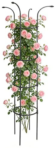 Tutor para Jardín para Plantas Trepadoras,Inoxidable Estable para Enredaderas - Jaula de Soporte, Enrejado Paraguas,para trepadoras, Rosas, clemátides, Pitahaya, pepinos, hortensias, jazmines y potos