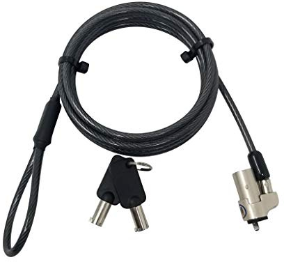 Sendt Black Notebook Laptop Keyed Lock for Wedge Security Slots
