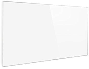 Klarstein Wonderwall Radiador Electrico Bajo Consumo Infrarrojo de 600 W para Casa, Mando a Distancia, Detector Ventanas Abiertas, Radiadores Infrarrojos para Pared, Calefatores Programables Sin CO2