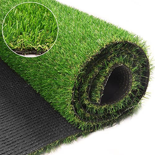 Weidear Kunstrasen-Gras, 91x152 cm, realistischer Kunstrasenteppich mit Entwässerungslöchern, 20 mm Innen- und Außenbereich, Kunstrasenmatte für Hunde und Haustiere, personalisierbar