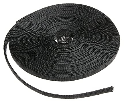 ETOPARS Expandable Braided Sleeving Wire Braided Sleeving Cable Tidy Sleeve | Black Loom Tubing Cable Sleeve Flexible Insulated Protection 3mm Diameter Length 5 Meters