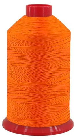 Ledergarn-Sattlergarn-Jeansgarn J20 Nähgarn Stärke 20, ca. 1500 Meter (0015 - Neonorange)