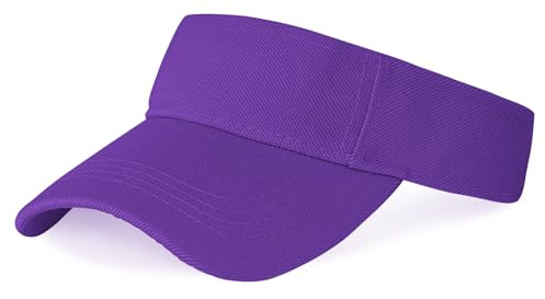 Marrywindix 1 Piece of Sport Wear Athletic Visor Sun Sports Visor Hat Visor Adjustable Cap for Women and Men (One Size), Purple, One Size