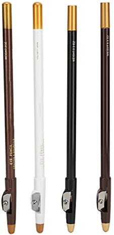 Friseurstifte mit Spitzer, 4 Stück, Haaransatz-Bartstift, Professionelles Haar-Bart-Form-Zubehör für Männer, Lineup Haaransatz-Bart