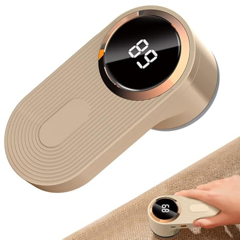 Quitapelusas Eléctrico, Afeitadora De Tela Recargable, Quitapelusas para Ropa, Quitapelusas Eléctrico con Pantalla Digital, Desfuzzer De 3 Velocidades, Afeitadora De Suéter Pequeña, Removedor De Pelo