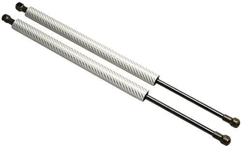 DZSQHDSAF Compatible Soportes de elevación para Chevy para Captiva C100 C140 2006-2018 Maletero Trasero puntales de Gas Resorte Amortiguador de 485mm Muelle neumático(Plata)