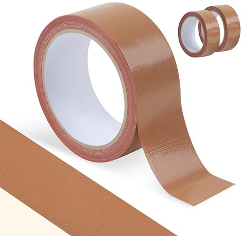 ztowoto 2 Rotoli Nastro Telato PVC, Premium Nastro Americano, Resistente All'Acqua Nastro Isolante Per Impieghi Gravosi, Duct Tape Per Uso Interno/Esterno (W: 5.5cm / L: 1000 cm)