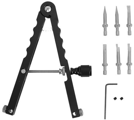 Outil de réparation d'objectif d'appareil photo, ouvre-objectif en forme de V 10–90 mm Clé avec 3 broches de type pour objectifs d'appareil photo reflex numérique, télescopes, microscopes