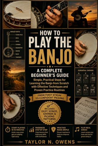 HOW TO PLAY THE BANJO : A Complete Beginner's Guide: Simple, Practical Steps for Learning the Banjo from Scratch with Effective Techniques and Proven Practice Routines