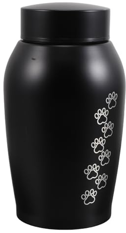 jojofuny Urne Funéraire et Facile à Utiliser en Acier Inoxydable Étanche Boîte à Cendres Design Élégant pour Animaux de Compagnie pour Chats et Chiens, pour Domicile ou Cimetière