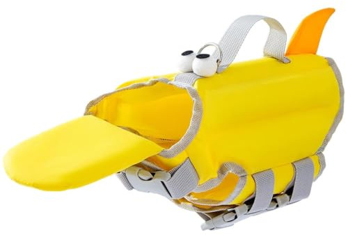 Hund flytväst, hund flytväst väst Justerbar snabbtorkande flytdräkt | Hundbaddräkt Big Eyes Design för simning, båtliv, vattensporter, strandpool, simväst för husdjur, flytväst, flytrock,