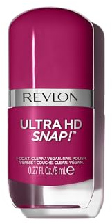 Revlon Ultra HD Snap Nail Polish, Long Lasting Vegan Formula, Quick Drying & One-Coat Full Coverage Colour (8ml) Berry Blissed (029) Unisex