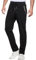 ZOXOZ Tracksuit Bottoms Mens Joggers Lightweight Slim Fit for Men Gym Sports Trousers Elastic with Zip Pockets Black XL